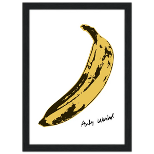 Andy Warhol’s Banana 1967 Pop Art Poster - Matte / 8 x 12″ (21 x 29.7cm) / Black - Poster