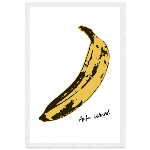 Andy Warhol’s Banana 1967 Pop Art Poster - Matte / 12 x 18″ (30 x 45cm) / White - Poster