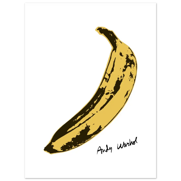 Andy Warhol’s Banana 1967 Pop Art Poster - Matte / 18 x 24″ (45 x 60cm) / None - Poster