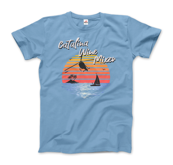 Catalina Wine Mixer, Step Brothers Movie T-Shirt - Men / Light Blue / Small by Art-O-Rama