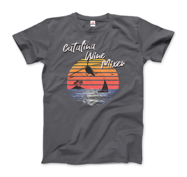 Catalina Wine Mixer, Step Brothers Movie T-Shirt - Men / Charcoal / Small by Art-O-Rama