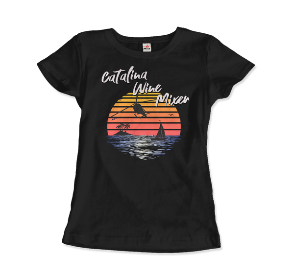 Catalina Wine Mixer, Step Brothers Movie T-Shirt - Women / Black / Small by Art-O-Rama