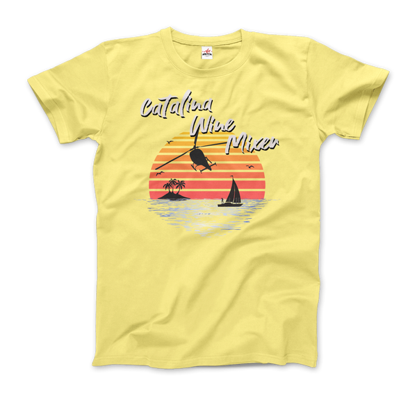 Catalina Wine Mixer, Step Brothers Movie T-Shirt - Men / Spring Yellow / Small by Art-O-Rama