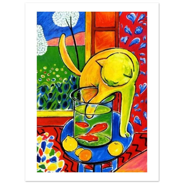 Henri Matisse The Cat With Red Fishes 1914 Poster - Matte / 8 x 12″ (21 x 29.7cm) / None - Poster