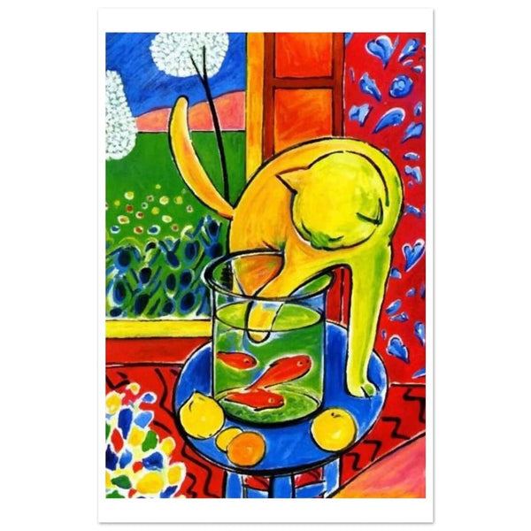 Henri Matisse The Cat With Red Fishes 1914 Poster - Matte / 24 x 36″ (60 x 90cm) / None - Poster