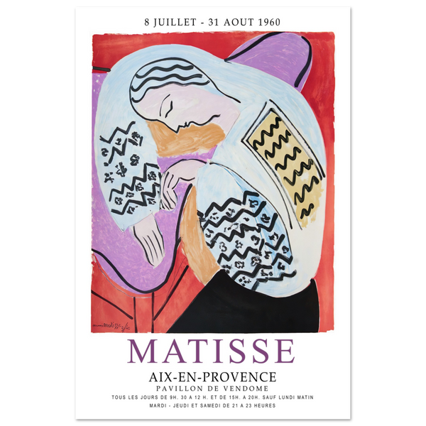 Henri Matisse The Dream - Aix-En-Provence Exhibition Poster - Matte / 8 x 12″ (21 x 29.7cm) / None - Poster