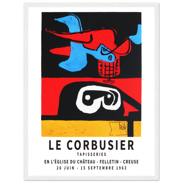 Le Corbusier 1963 Exhibition Artwork Poster - Matte / 18 x 24″ (45 x 60cm) / White - Poster