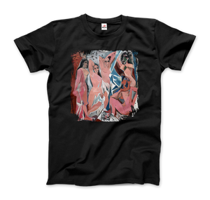 Picasso - Les Demoiselles d’Avignon 1907 Artwork T-Shirt Men / Black S