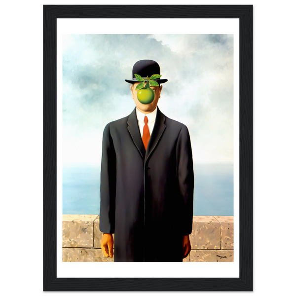 Rene Magritte The Son of Man 1964 Artwork Poster - Matte / 8 x 12″ (21 29.7cm) Black