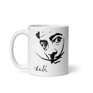 Salvador Dali Portrait Sketch Artwork Mug - 11oz (325mL) - Mug