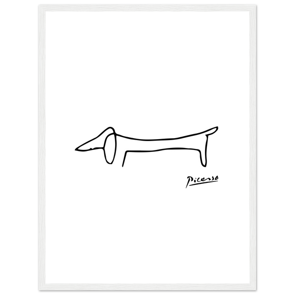 Pablo Picasso Dachshund Dog (Lump) Artwork Poster