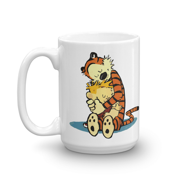 Calvin and Hobbes Hugging Mug - 15oz (444mL) by Art-O-Rama