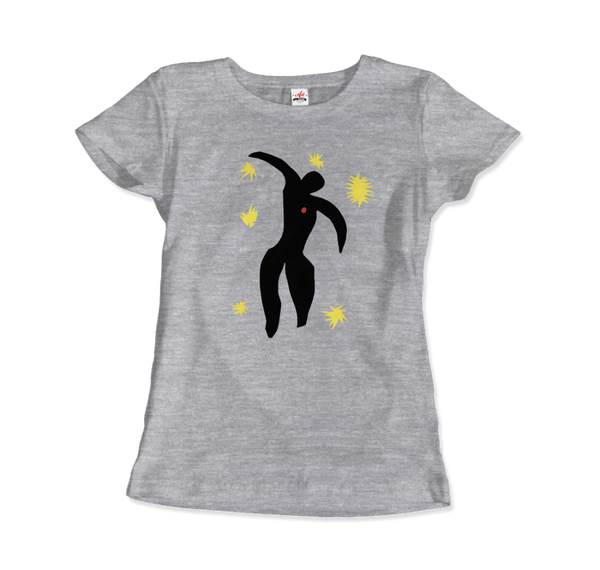 Henri Matisse Icarus Plate VIII from the Illustrated Book "Jazz" 1947 T-Shirt - Women / Heather Grey / Small by Art-O-Rama