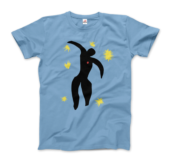 Henri Matisse Icarus Plate VIII from the Illustrated Book "Jazz" 1947 T-Shirt - Men / Light Blue / Small by Art-O-Rama