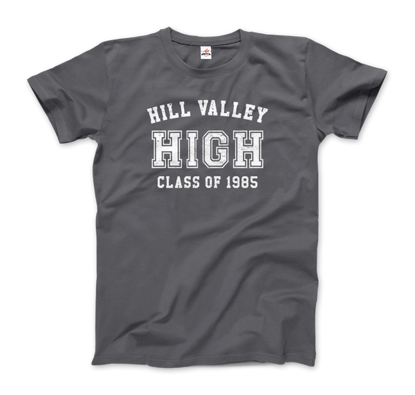 Hill Valley High School Class of 1985 - Back to the Future T-Shirt - Men / Charcoal / Small by Art-O-Rama