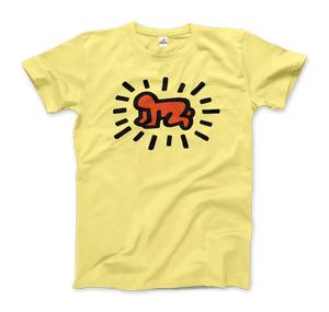 Keith Haring Radiant Baby Icon, 1990 Street Art T-Shirt - Men / Spring Yellow / Small by Art-O-Rama
