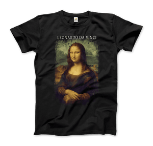 Leonardo Da Vinci Mona Lisa 1503~1519 Artwork T-Shirt - Men / Black / Small - T-Shirt
