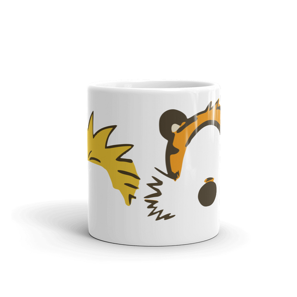 Calvin and Hobbes Faces Contour Mug - [variant_title] by Art-O-Rama