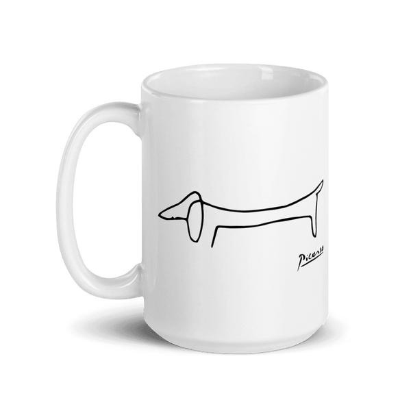 Pablo Picasso Dachshund Dog (Lump) Artwork Mug - 15oz (444mL) - Mug