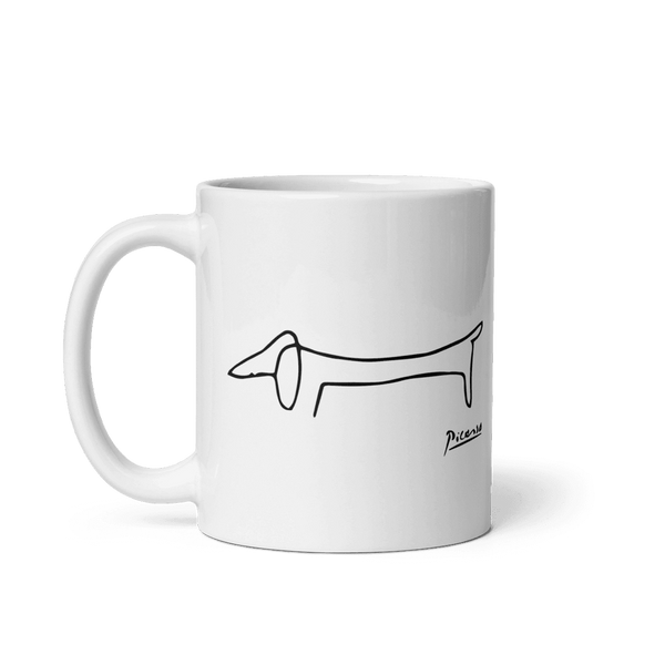 Pablo Picasso Dachshund Dog (Lump) Artwork Mug - 11oz (325mL) - Mug