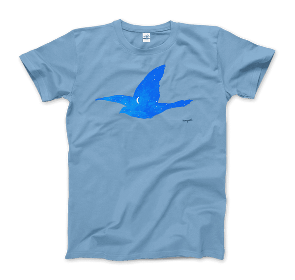 Rene Magritte Le Baiser 1957 Artwork T-Shirt - Men / Light Blue / Small - T-Shirt