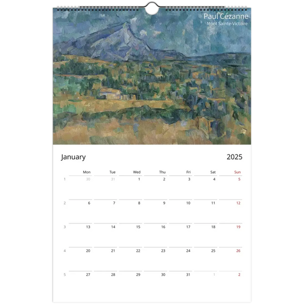 2025 Art Calendar - A Journey Through Masterpieces - Calendar