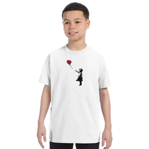 Banksy The Girl with a Red Balloon Artwork T-Shirt - Art-O-Rama Shop