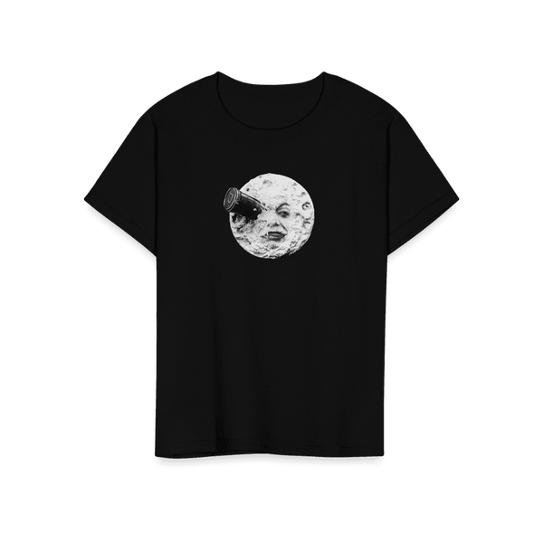 A Trip to the Moon 1902 Movie Artwork T-Shirt - Youth / Black / S - T-Shirt