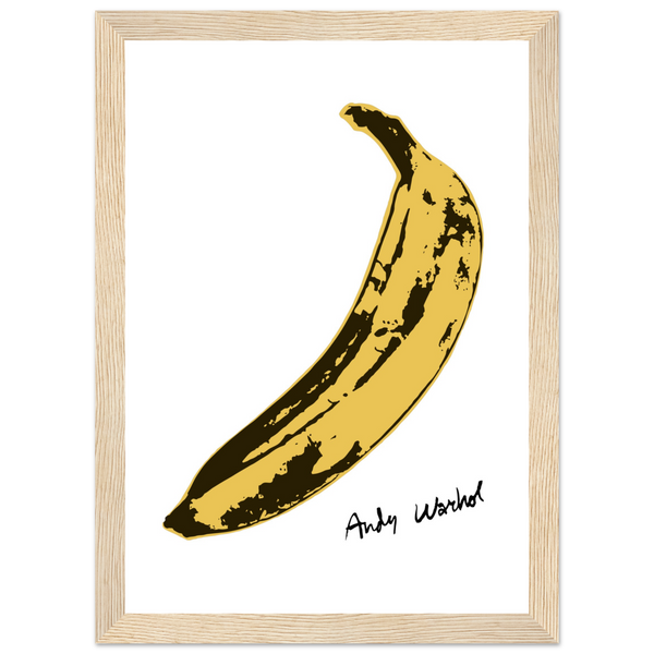 Andy Warhol’s Banana 1967 Pop Art Poster - Matte / 8 x 12″ (21 x 29.7cm) / Wood - Poster