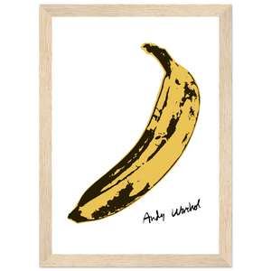Andy Warhol’s Banana 1967 Pop Art Poster - Matte / 8 x 12″ (21 x 29.7cm) / Wood - Poster