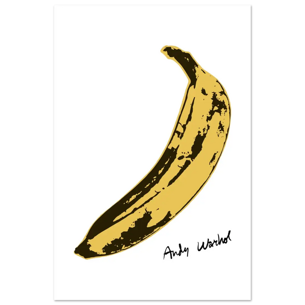 Andy Warhol’s Banana 1967 Pop Art Poster - Matte / 24 x 36″ (60 x 90cm) / None - Poster
