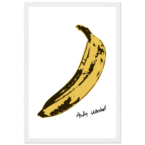 Andy Warhol’s Banana 1967 Pop Art Poster - Matte / 12 x 18″ (30 x 45cm) / White - Poster