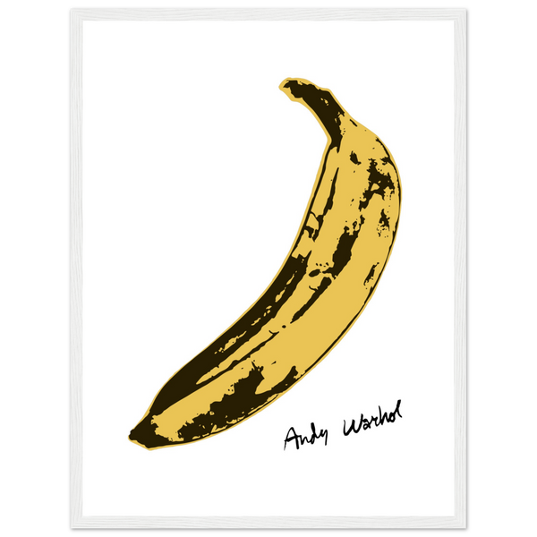 Andy Warhol’s Banana 1967 Pop Art Poster - Matte / 18 x 24″ (45 x 60cm) / White - Poster