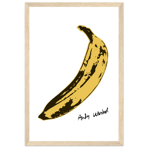 Andy Warhol’s Banana 1967 Pop Art Poster - Matte / 12 x 18″ (30 x 45cm) / Wood - Poster