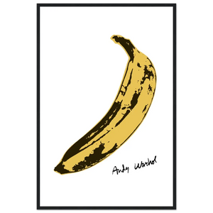 Andy Warhol’s Banana 1967 Pop Art Poster - Matte / 24 x 36″ (60 x 90cm) / Black - Poster