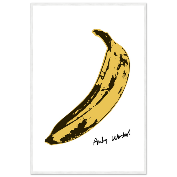 Andy Warhol’s Banana 1967 Pop Art Poster - Matte / 24 x 36″ (60 x 90cm) / White - Poster
