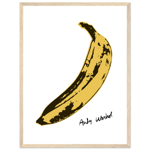 Andy Warhol’s Banana 1967 Pop Art Poster - Matte / 18 x 24″ (45 x 60cm) / Wood - Poster