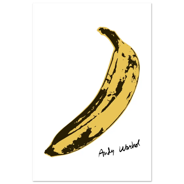 Andy Warhol’s Banana 1967 Pop Art Poster - Matte / 12 x 18″ (30 x 45cm) / None - Poster