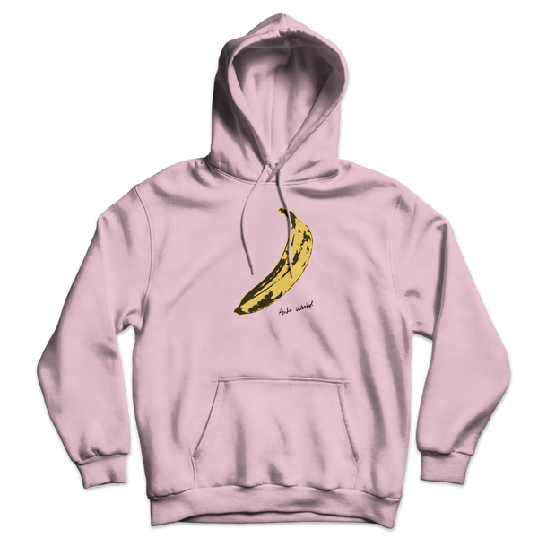 Andy Warhol’s Banana 1967 Pop Art Unisex Hoodie - Light Pink / S - Hoodie