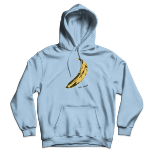 Andy Warhol’s Banana 1967 Pop Art Unisex Hoodie - Light Blue / S - Hoodie
