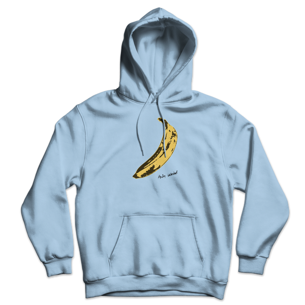 Andy Warhol’s Banana 1967 Pop Art Unisex Hoodie - Light Blue / S - Hoodie