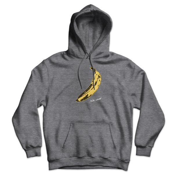 Andy Warhol’s Banana 1967 Pop Art Unisex Hoodie - Dark Heather / S - Hoodie