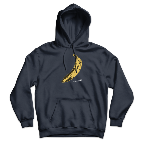 Andy Warhol’s Banana 1967 Pop Art Unisex Hoodie - Navy / S - Hoodie