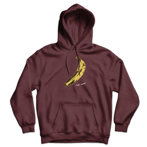 Andy Warhol’s Banana 1967 Pop Art Unisex Hoodie - Maroon / S - Hoodie