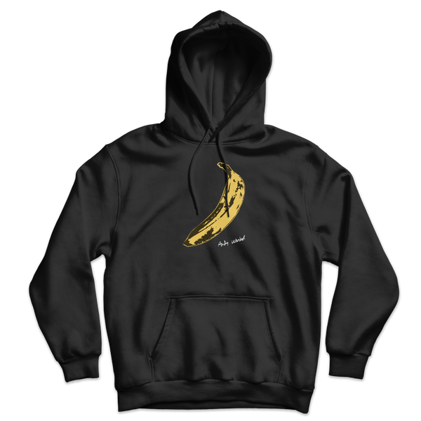 Andy Warhol’s Banana 1967 Pop Art Unisex Hoodie - Black / S - Hoodie