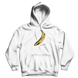 Andy Warhol’s Banana 1967 Pop Art Unisex Hoodie - White / S - Hoodie