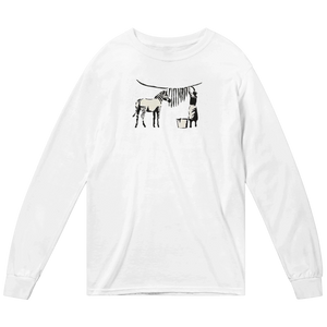 Banksy Zebra Stripes Artwork Long Sleeve Shirt - Art-O-Rama Shop