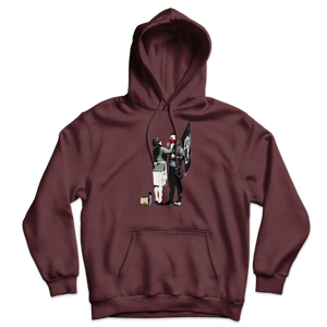 Banksy Anarchist Punk And His Mother Unisex Hoodie - Maroon / S - Hoodie