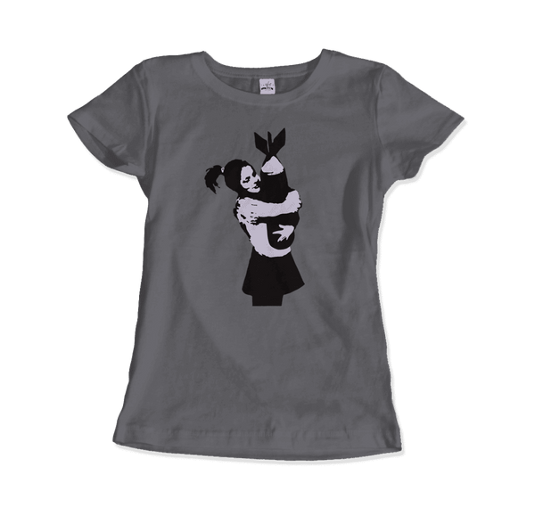 Banksy Bomb Hugger Street Art T-Shirt - Women / Charcoal / S - T-Shirt