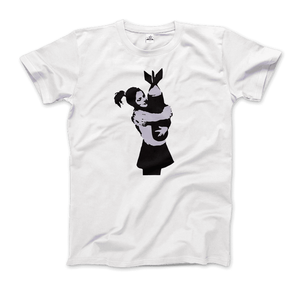 Banksy Bomb Hugger Street Art T-Shirt - Men / White / S - T-Shirt